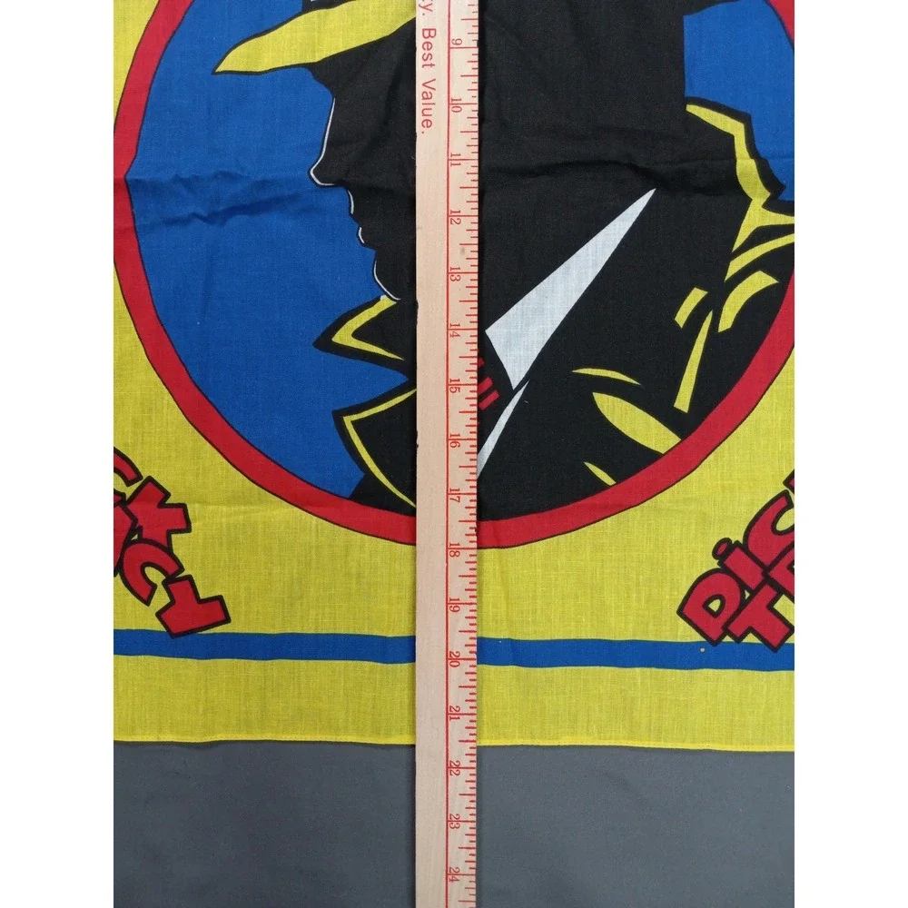 1990 Disney‎ Dick Tracy Yellow Graphic Bandana with Original Price Tag